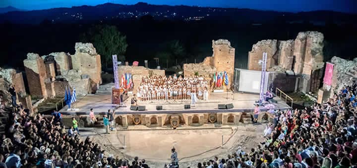 Prevezas koru festivāls Grieķijā, vakara koncerts, Mundus